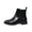 Black, variant on Willtoo Ankle Boots for Women Round Toe Elastic Fall Winter Booties Chunky Low Heels Slip-on Fashion Short Boots Non Slip Comfortable Daily Work Shoes