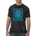 thumbnail image 2 of Wild Bobby, Neon Celtic Cross, Inspirational/Christian, Tie-Dye Tees, Spiral Black, Medium, 2 of 3
