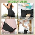 thumbnail image 6 of 2 in 1 Postpartum Belly Band Wrap(Black), C-Section Support Belt, Post Partum Support Recovery Waist/Pelvis Belt, Belly Band Binder Girdle Stomach XL, 6 of 7