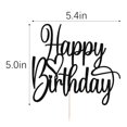 thumbnail image 3 of Decoración de tarta FLORCMET hecha a mano con purpurina para fiesta de cumpleaños, 3 of 8