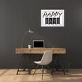 thumbnail image 3 of Braun Studio 24x18 White Modern Wood Framed Museum Art Print Titled - Happy Days, 3 of 4