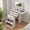 White, variant on Solidee 3-in-1 Vanity Desk with Lighted Flip-top Mirror for Bedroom, Compact Vanity with Storage Movable Stool, White