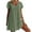 Green, variant on Bigersell Hawaiian Dresses for Women Summer Female V-Neck Short Sleeve Above Knee Sun Dress Dress Style D-143 Beach Wedding Dresses for Bride Regular Summer Dresses , White L