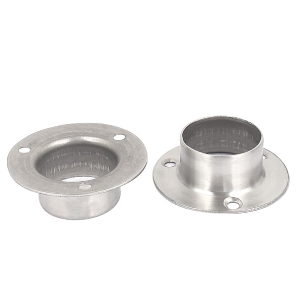 Soporte de Brida de Extremo de Varilla de Riel Colgante para Closet 2 piezas para tubo de 32 mm de diámetro