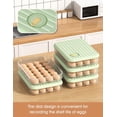 thumbnail image 5 of Egg Cartons, Household egg box, Kitchen Crisper with Lid, 24 Count Egg Storage Containers for Family Farm, Clear Egg Organizer for Easter Thanksgiving Party Home Kitchen Supplies, 5 of 7