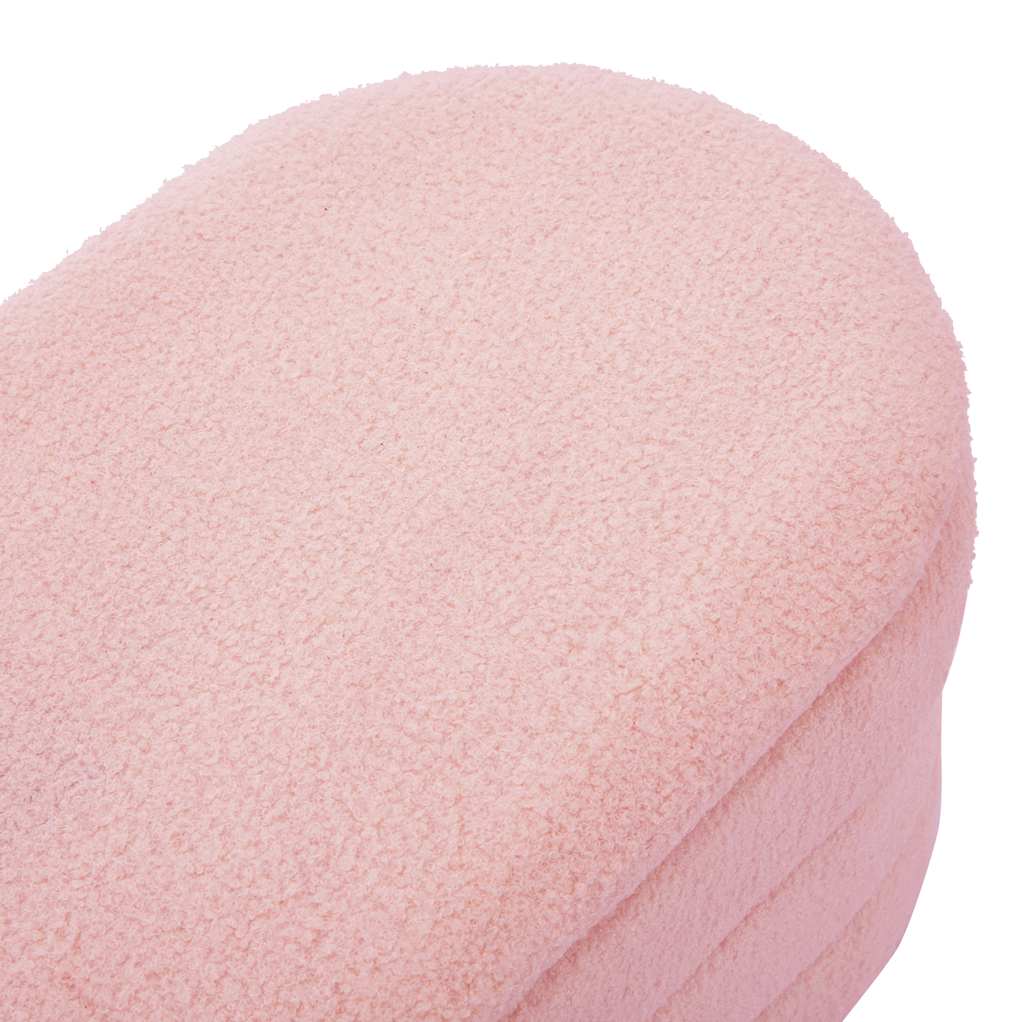 Euroco Upholstery Storage Ottoman Bench, Velvet and Button-Tufted for Living Room, Pink
