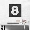 thumbnail image 2 of ARTCANVAS Chalkboard Number 8 Eight Numeral Canvas Art Print - Size: 18" x 18" (1.50" Deep), 2 of 9