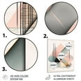 thumbnail image 3 of DESIGN ART Designart "Pink Minimalism Transient Grace II" Minimalism Metal Wall Art 16 in. wide x 32 in. high, 3 of 5