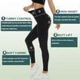 thumbnail image 3 of Leggings d'Entraînement Noirs pour Femmes, Pantalons de Course et de Yoga, 3 of 4