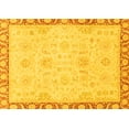 thumbnail image 1 of Ahgly Company Machine Washable Indoor Rectangle Abstract Yellow Modern Area Rugs, 7' x 10', 1 of 4