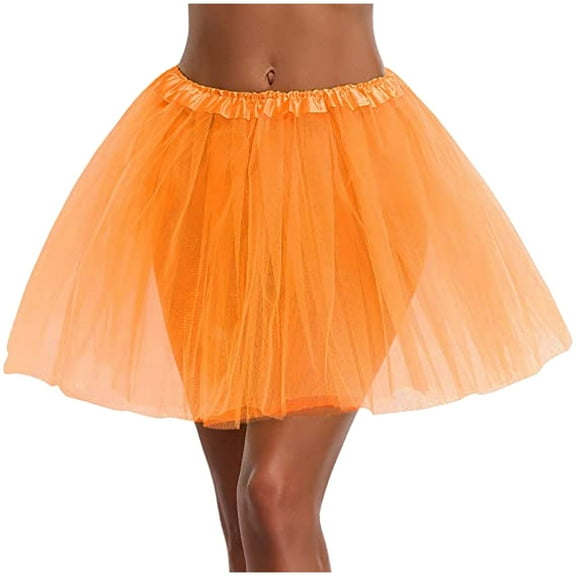 Women Tutu Skirts Fashion Sheer Mesh Dress Tulle Bubble Tutu Elastic High Waisted Skirt