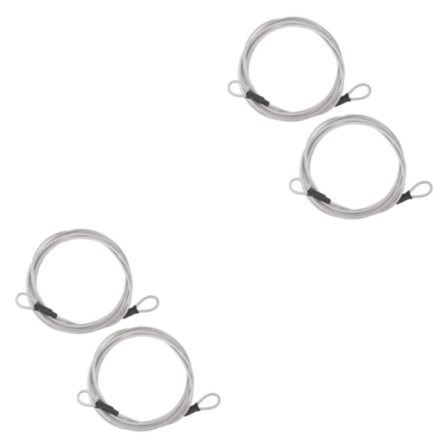Maytalsory 2pcs/set Convenient And Practical Bicycle Lock High Security Guaranteed Anti-Theft Bike Cable Lock silver-2m*2 2Set