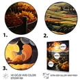 thumbnail image 3 of Designart "Countryside Bountiful Vineyard Collage I" Landscape & Nature Floater Framed Canvas Art Print, 3 of 7