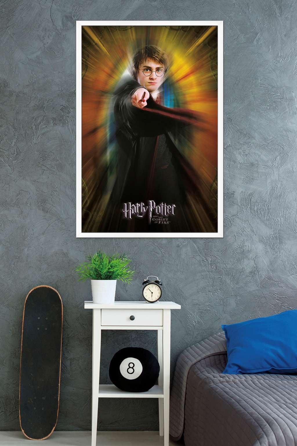 Harry Potter and the Goblet of Fire - Harry One Sheet Wall Poster, 22.375" x 34", Framed