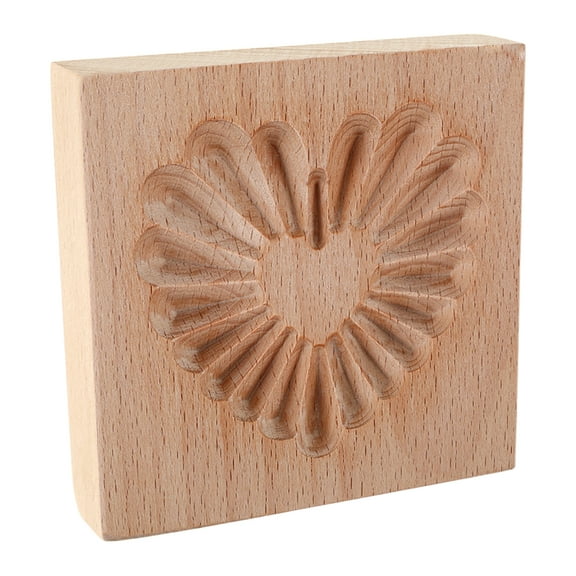 Cookie Mold Wood Biscuit Mold Reusable Baking Mold 3D Cookie Press Stamp Carved Cookie Embossing Mold DIY Cookie Cutter Cookie Baking Mold for Baking Cookies