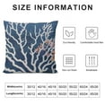 thumbnail image 6 of 22x22in Nautical Ocean Blue Coral Throw Pillowcase,  Suitable for Family Holiday Home Bedroom Living Room, 6 of 6