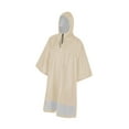 thumbnail image 3 of Poncho de lluvia con capucha 3 en 1, impermeable, tipo jersey Caqui, 3 of 9