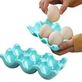 thumbnail image 2 of Ceramic Egg Box Egg Tray Holder Non Slip Egg Storage Organizer for Fridge Refrigerator Kitchen Worktop Countertop Decorative Accessories Holds 6 Chicken Eggs, 2 of 7