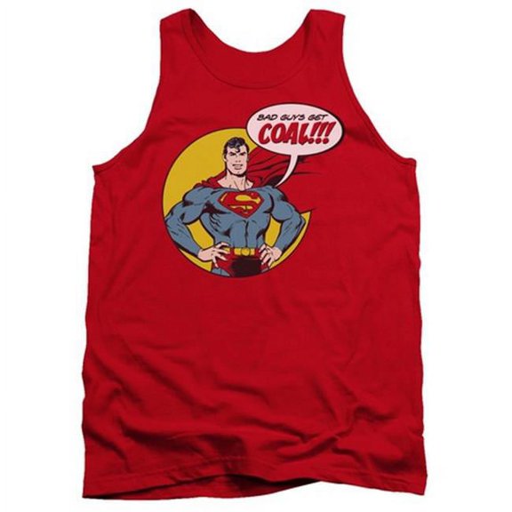 Trevco Dc-Coal - Adult Tank Top - Red- Extra Large