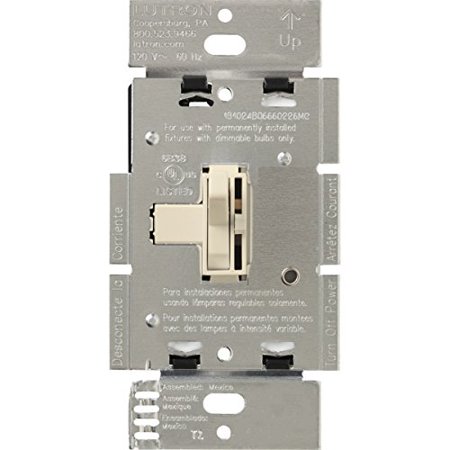 Lutron Toggler 1000-Dimmer Switch for 3-Wire Floursecent, Single-Pole