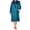 Blackwatch Plaid, variant on Women's Mink Fleece Long Sleeve Nightgown