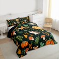 thumbnail image 3 of Homewish Autumn Fall Pumpkin Bedding Comforter Set,Wild Deer Hedgehog Twin Comforter Sets,Red Fungus Mushroom Bedding Set For Girls Teens,Luxury Bedroom Decor Reversible,2pcs, 3 of 8