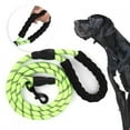 thumbnail image 2 of Correa para tirar de mascotas, cadena reflectante de nailon para perros, cuerda de seguridad para cachorros, perros medianos y grandes, para correr, caminar y entrenar, color verde, 2 of 11