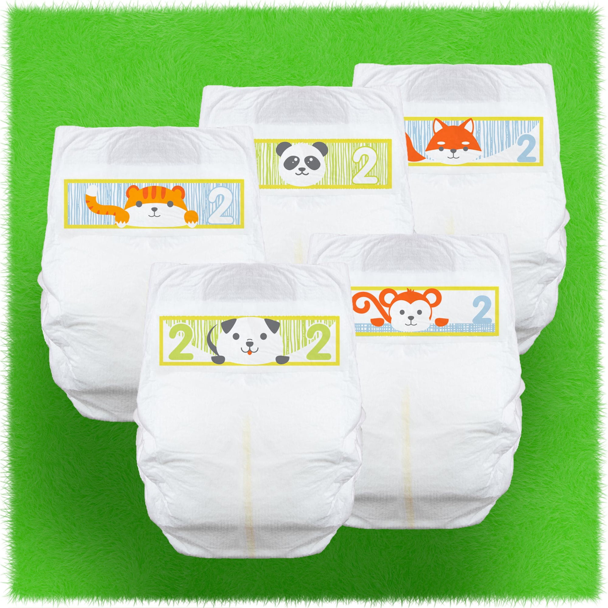 Cuties Premium Baby Diapers - Size 2, 12 to 18 lbs., Case (168 ct)