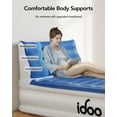 "iDOO 15"" Full Size Air Mattress with Headboard, Builtin Pump, Max