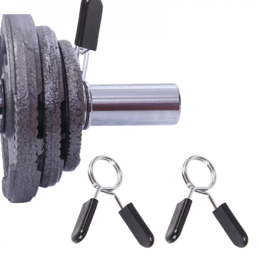 2pcs 1-2'' Olympic Spinlock Collars Barbell Dumbell Clips Clamp Weight Bar Lock 