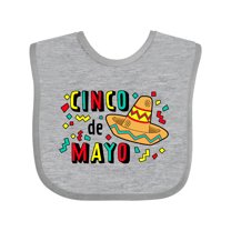 Inktastic Happy Cinco De Mayo-sombrero Boys or Girls Baby Bib