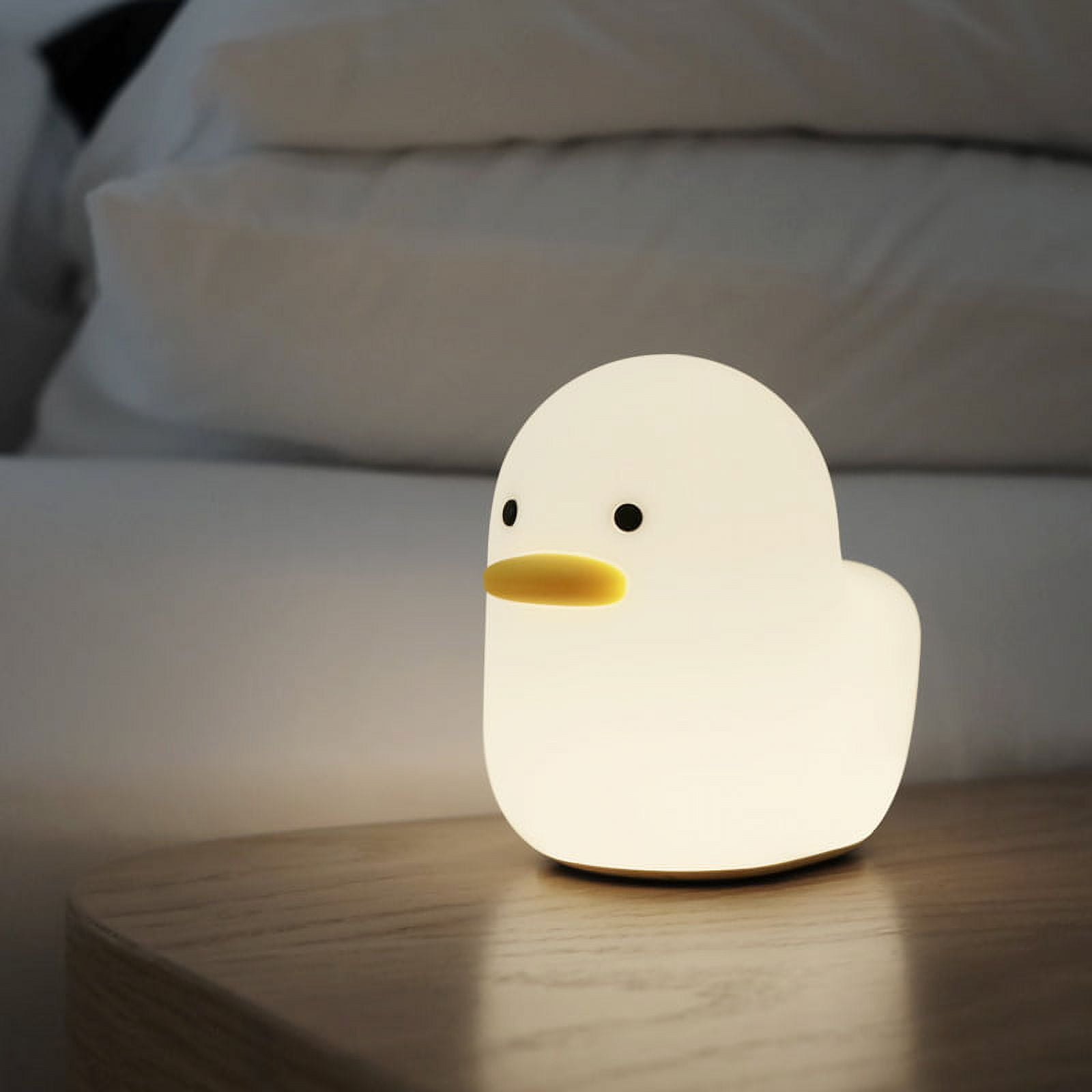 Duck Lampe De Nuit Mignon Canard Nuit Lumière Lampe De Nuit En Silicone 1200mAh Rechargeable Animal Nuit Lumière Dimmable Enfants Lampe Pour Dortoir De Chambre à Coucher