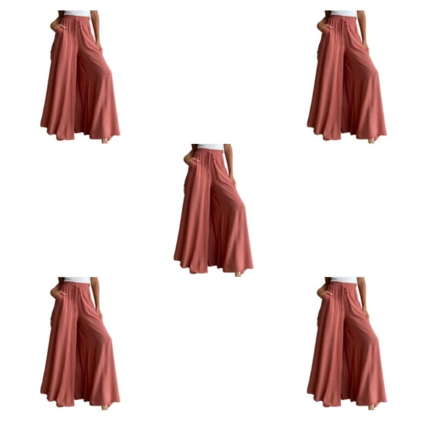 Sonducket Flowy Pants Women Love - Para Cualquier Ocasión Estilo Fino Pantalones Mujer Moda Naranja s 1 Type2 NO2