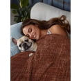 thumbnail image 3 of Dark Brown Flat Sheets Only Queen Size, Soft Breathable Bed Top Sheets for Mattress, Vintage Country Monochrome Chocolate Color Luxury Bedding Flat Sheets for Home Hotel Bedroom Bed Protection, 3 of 9