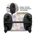 thumbnail image 4 of Fotbe Flower Color Rabbit Luggage Cover Protector,Suitcase Protector,Scratch and Dirt Resistant,Fits 18-32 Inch Luggage-Small, 4 of 9