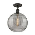 thumbnail image 6 of Innovations Lighting - Athens Deco Swirl - 1 Light Semi-Flush Mount In, 6 of 7