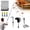 Black, variant on Canvcle 11.8 FT Extendable Gutter Cleaning Tools From the Ground, Roof Gutter Cleaner Tool with 8 Poles and 1 Brush Heads for Roof Leaves and Debris Removal