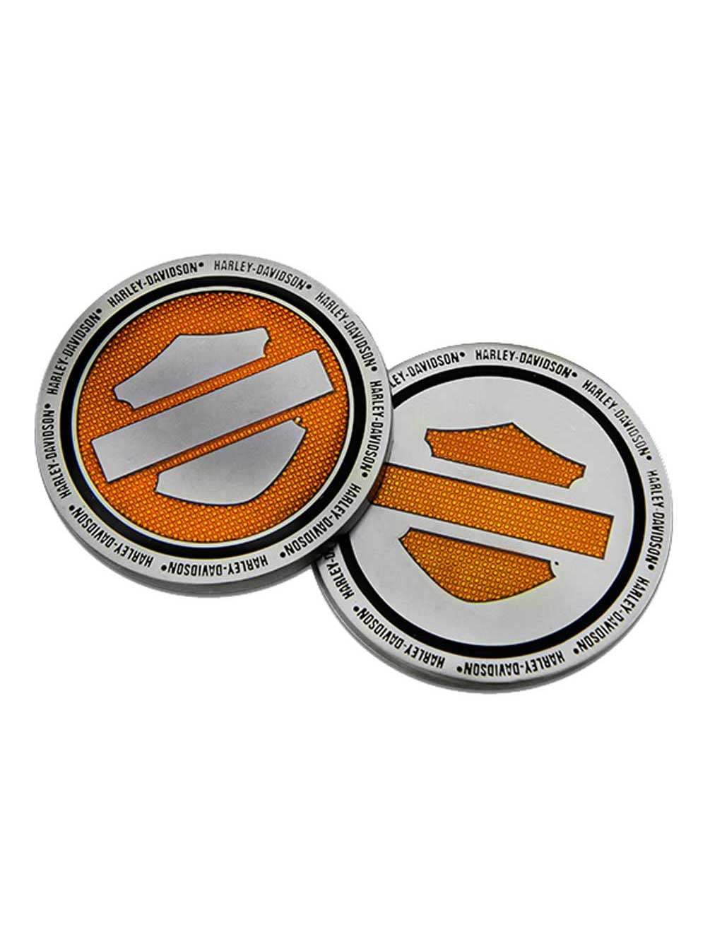 HarleyDavidson Orange Bar & Shield Logo Challenge Coin, 1.75 inch