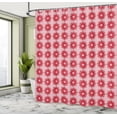 thumbnail image 4 of Ambesonne Floral Shower Curtain, Rhythmic Abstract Floral, 69"Wx84"L, Pale Pink and Pale Taupe, 4 of 4