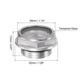 thumbnail image 2 of Uxcell M24x1.5mm Male Threaded Aluminum Air Compressor Oil Level Gauge Sight Glass, 2 of 5