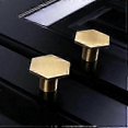 thumbnail image 4 of 4-Pack Gold Cabinet Knobs, Brushed Brass Drawer Pulls for Kitchen, Bathroom, and Furniture, 30mm Installation Diameter, 4 of 5