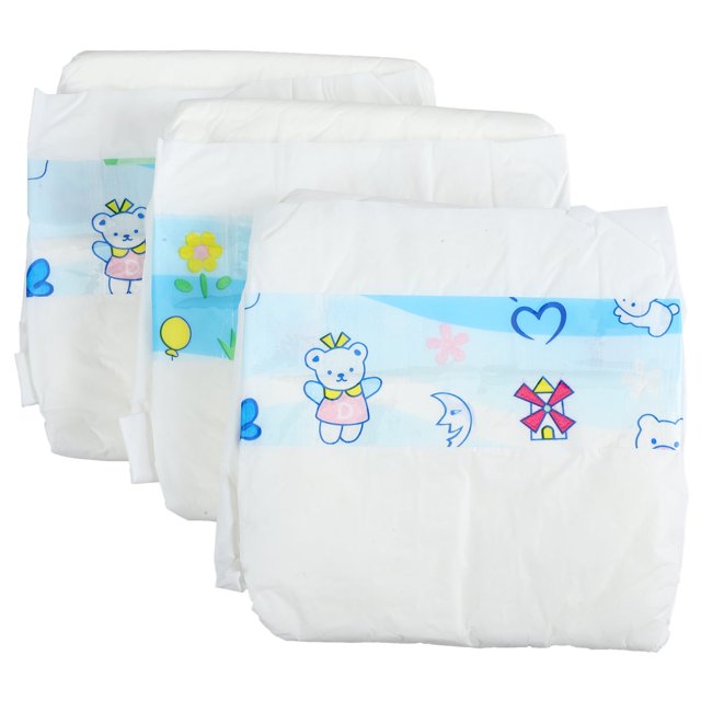 Pañal para vestir muñecas, 3 piezas, pañales decorativos para muñecas, pañales para bebés, juguetes, accesorios de ropa para niños, plástico reutilizable para niños