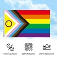 thumbnail image 5 of SSZMDLB under $5 Pride Flag, LGBT Progress Rainbow Flag, Outdoor Decorative Banner for Garden Patio Porch, Heavy Duty Polyester Flag for Wall Pole, Inclusive Pride Banner for Events Parades, 5 of 8