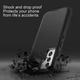 thumbnail image 4 of GHSDFBB for Galaxy S21 5G Case Shockproof Dust/Drop Proof 3-Layer Full Body Protection [Without Screen Protector] Rugged Heavy Duty Durable Cover Case for Samsung Galaxy S21 5G 6.2 2021, Black, 4 of 6