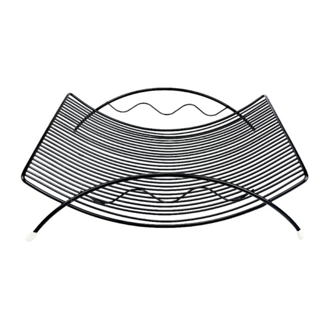 Cesta de frutas, soporte para frutas, organizador de artículos varios, decoración del hogar, elegante Negro