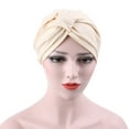 thumbnail image 2 of Fashion Ladies Soft Elastic Turban Hijab Head Wrap Chemo Cancer Indian Style Hat, 2 of 7