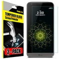 thumbnail image 1 of [3-Pack] Ultra Clear and Case Friendly Tempered Glass Screen Protector for LG G5, 1 of 5
