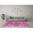 thumbnail image 3 of Ahgly Company Indoor Rectangle Abstract Pink Modern Area Rugs, 2' x 4', 3 of 4