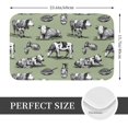 thumbnail image 2 of Rateoe Farm Cows Pattern Flannel Door Mat Indoor Outdoor Entrance, Waterproof All-Weather Doormat,Fade Resistant, Low Profile Entryway Mat 16x24in, 2 of 7