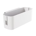thumbnail image 1 of Organizador de almacenamiento para mesita de noche, bolsa colgante para cama, revistero, contenedor con doble gancho Blanco, 1 of 9